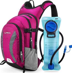 img 4 attached to 🎒 MIRACOL Hydration Pack Water Backpack with 2L Water Bladder - Insulated Hydration Backpack for Men, Women, and Kids - Ideal for Hiking, Running, Biking, Cycling, Rave, Skiing, Festival, and MTB Riding