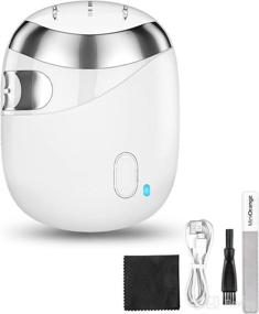 img 4 attached to 💅 Rechale Electric Nail Clipper: 2-in-1 Fingernail File with Dual Speed Gear for Babies, Kids, Elders, and Adults