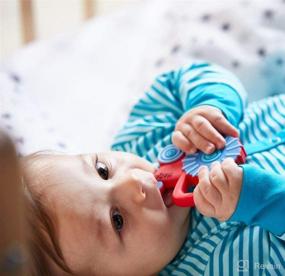 img 2 attached to HABA Tractor Silicone 🚜 Teether: Soothing Relief for Teething Babies