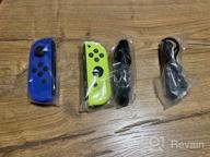 img 1 attached to Nintendo Switch Joy-Con controllers Duo gamepad, red/blue review by Kiyoshi Sagae ᠌