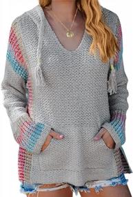 img 4 attached to Stay Stylish And Comfortable With Yacooh'S Lightweight Beach Hoodie - The Perfect Boho Mexican Look!