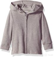 👶 hanes ultimate baby zippin knit hoodie: cozy and convenient hooded knitwear for your little one логотип