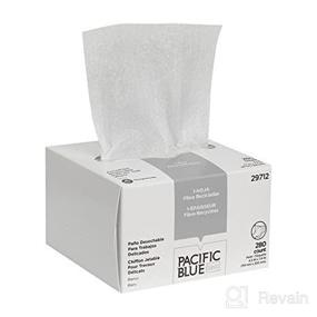 img 2 attached to 👓 Accuwipe Eyeglass Wiping Cloth - Box of 280, 4.5"x7.9", White