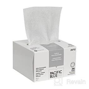 img 1 attached to 👓 Accuwipe Eyeglass Wiping Cloth - Box of 280, 4.5"x7.9", White