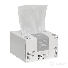 img 3 attached to 👓 Accuwipe Eyeglass Wiping Cloth - Box of 280, 4.5"x7.9", White