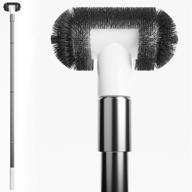 🚿 extendable shower and hot tub scrubber with long handle - heavy duty scrub brush for bathtub, tub, and tile - powerful bathroom brushes for deep cleaning - long handled cleaning tools логотип
