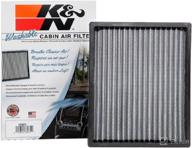 enhance cabin air quality with k&amp;n premium cabin air filter: high performance, washable fit for various hyundai/kia models (tucson, sportage, ioniq, niro, niro ev) logo