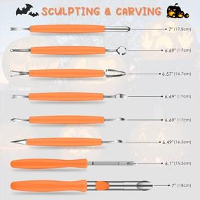 img 2 attached to Effortlessly Carve Perfect Pumpkins: KATUMO Heavy Duty Pumpkin Cutting Kit With Professional Detail Sculpting Tools