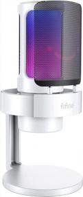 img 4 attached to FIFINE AmpliGame A8: The Ultimate USB Microphone For Gaming, Live Streaming, Podcasting, And Video With RGB Lighting And Headphone Jack For MAC OS/Windows - Amplify Your Voice With Style!