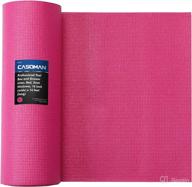 🔲 casoman high grip tool box liner, drawer & shelf liner, rosy pink, 16" x 16ft, adjustable thick cabinet liners logo