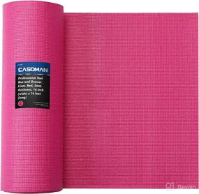 img 4 attached to 🔲 CASOMAN High Grip Tool Box Liner, Drawer & Shelf Liner, Rosy Pink, 16" x 16ft, Adjustable Thick Cabinet Liners