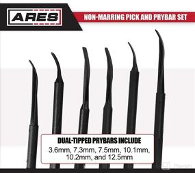 img 2 attached to 🔧 ARES 16003-6-Piece Non-Marring Pick and Prybar Set: Safeguarding Fasteners, O-Rings, Seals, Gaskets, Trim in Automotive & Electronics Applications