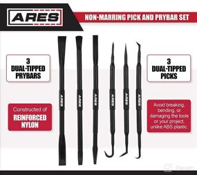 img 3 attached to 🔧 ARES 16003-6-Piece Non-Marring Pick and Prybar Set: Safeguarding Fasteners, O-Rings, Seals, Gaskets, Trim in Automotive & Electronics Applications