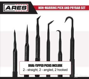 img 1 attached to 🔧 ARES 16003-6-Piece Non-Marring Pick and Prybar Set: Safeguarding Fasteners, O-Rings, Seals, Gaskets, Trim in Automotive & Electronics Applications