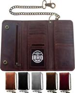 ibro motorcycle chain wallet: stylish & durable men's accessory for wallets, card cases, and money organizers logo