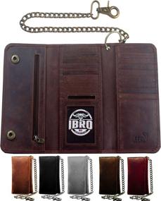 img 4 attached to Ibro Motorcycle Chain Wallet: Stylish & Durable Men's Accessory for Wallets, Card Cases, and Money Organizers