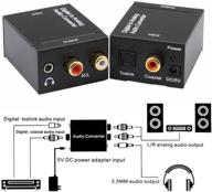 ksrplayer цифровой аудио конвертер оптический spdif toslink коаксиальный аналоговый адаптер rca l/r с разъемом 3,5 мм логотип