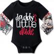 adorable and stylish: baby boy letter print long sleeve romper logo