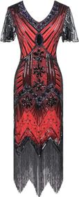 img 2 attached to Halter Sequins Flapper Inspired Accessories Women's Clothing : Dresses