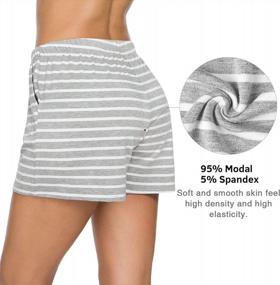 img 1 attached to Womens Orrpally Pajama Shorts - Lounge Sleep Bottoms