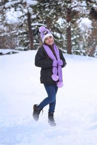 img 3 attached to 🧣 Stylish 3-Piece Acrylic Sequin Hat, Gloves, and Scarf Set for Girls & Teens: Beat the Cold in Winter Fashion