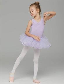 img 2 attached to Girls Dance Leotard Medium Ballet Girls' Clothing : Dresses