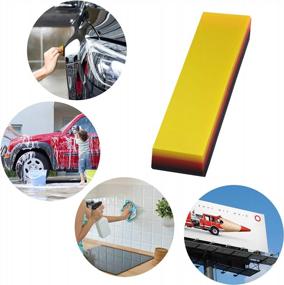 img 2 attached to Car Wrapping Vehicle Window Tint Film Tool Kit - Gomake Vinyl Wrap Set With Felt Squeegee, Magnet Holder, Stick, Rubber Squeegee & Glove For Vehicle Decoration.