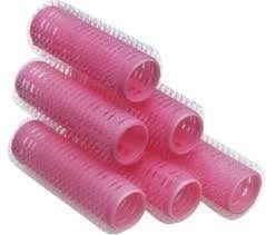 img 1 attached to Pink Self-Gripping Hair Rollers - Hairart Mini #13307