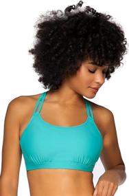 img 4 attached to 👙 Exquisite Sunsets Bralette Underwire 34F 32G: Women's Clothing for Swimsuits & Cover Ups