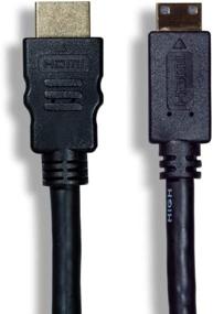 img 3 attached to Mini HDMI/HDMI Cable With Ethernet - 15' Black (ZC3800MM-15)