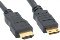 mini hdmi/hdmi cable with ethernet - 15' black (zc3800mm-15) logo