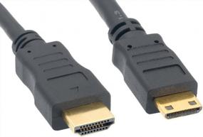 img 4 attached to Mini HDMI/HDMI Cable With Ethernet - 15' Black (ZC3800MM-15)