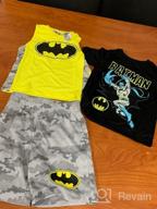 img 1 attached to Warner Bros. Batman and The Flash Superhero Short Sleeve T-Shirt, Tank Top, and Mesh Shorts Set for Justice League Boys review by Andrew Carrao
