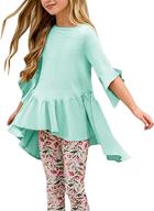 🌺 vibrant summer ruffle blouses: trendy girls' tops, tees & blouses logo