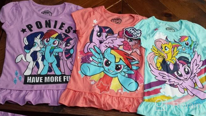 img 1 attached to 🦄 My Little Pony Pullover Friends: Adorable Girls' Tops, Tees & Blouses review by Garon Tafolla