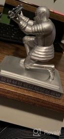 img 8 attached to Gray Executive Knight Pen Holder Desk Organizer With A Pen - Best Gift For Friends