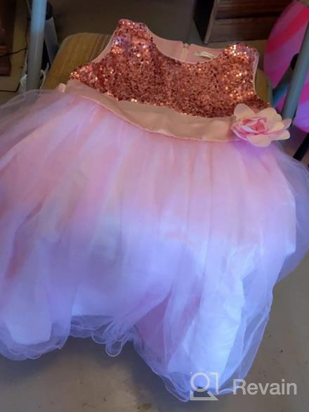 img 1 attached to 💃 Stylish and Sparkling: JerrisApparel Little Girls Sequin Flower Girls' Clothing and Dresses review by Brooke Black