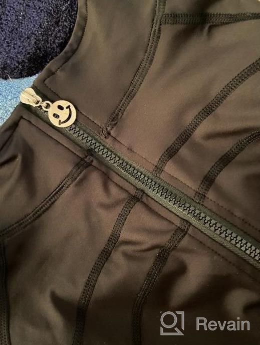 img 1 attached to Women'S Athletic Cropped Jacket With Half Zip And Thumb Holes, Ideal For Yoga, Running And Workouts By Flygo review by Jennifer Groom