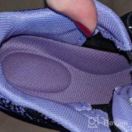 img 1 attached to RomenSi Sneakers Lightweight Breathable BlackPurple review by Brian Faxon