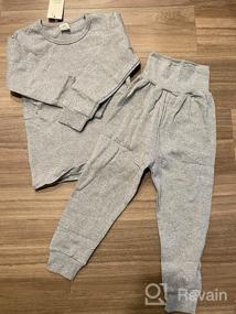 img 5 attached to 👶 HZYBABY Toddler Thermal Cotton Base Layer Set | Soft & Warm Baby Girls Boys Jammies