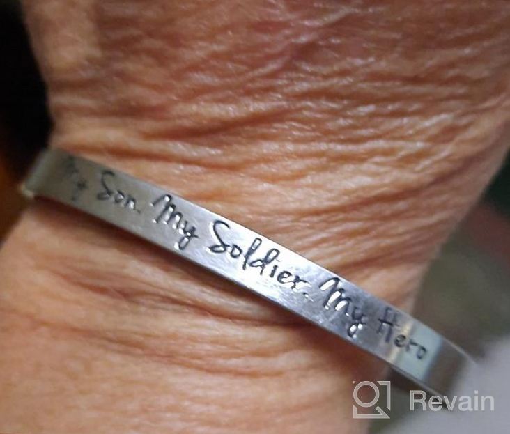 img 1 attached to Awegift Inspirational Mother and Daughter Jewelry Cuff Bracelet: A Perfect Gift 💝 for Women, Teen Girls, and Granddaughters on Mother's Day, Birthdays, Christmas and More! review by Timothy Jimenez