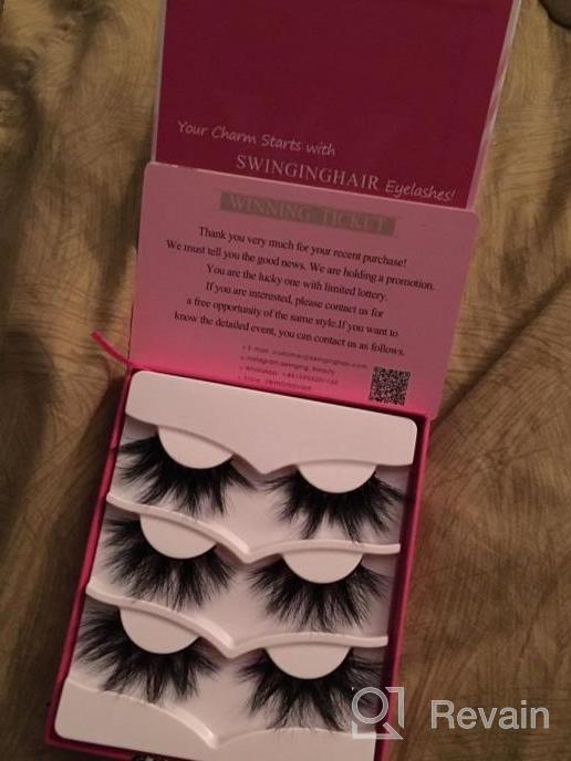 img 1 attached to Get Bold And Beautiful Eyes With SWINGINGHAIR 3D Mink Lashes | Handmade, Reusable And Ideal For Achieving Drama And Natural Glam review by Steve Beaumont