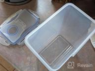 img 1 attached to 5-Pack BPA Free Plastic Cereal Containers With Lids 1600ML/54OZ - Airtight, Leakproof Pantry Organization For Sugar, Flour, Snack, Baking Supplies & Nuts - Intpro Food Storage Containers. review by Thasapon Bowers