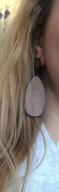 img 1 attached to Get The Ethnic Look With Udalyn'S 9-Pair Wooden Dangle Earrings For Women review by Jeremy Keller