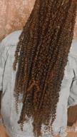 img 1 attached to 4 Packs 18 Inch Passion Twists Synthetic Crochet Braids Pre-Looped Spring Bomb Crochet Hair Extensions Fiber Fluffy Curly Twist Braiding Hair (T30#, 18 Inch (Pack Of 4)) review by Ryan Hart