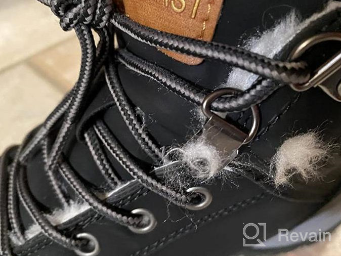 img 1 attached to 🥾 Visionreast Unisex Winter Snow Boots Insulated Outdoor Hiking Shoes with Fur Lining for Maximum Warmth review by Dan Davis