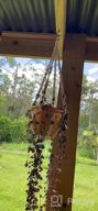 img 1 attached to Add Vibrant Greenery To Your Home With ZOUTOG'S Set Of 4 Handcrafted Macrame Plant Hangers review by Justin Fletcher