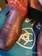 img 1 attached to Ariat Youth Workhog Wide Square Toe Western Cowboy Boot review by William Mistretta