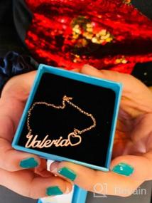 img 4 attached to 💝 Customized Heart Pendant Necklace - Personalized Gifts for Infinite Memories