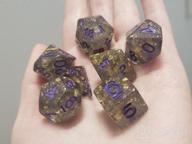 img 1 attached to UDIXI Polyhedral 7-Die D&D Dice Set - Perfect For Dungeons & Dragons, MTG, Pathfinder & Board Games (Green/Silver) review by Brian Messerly